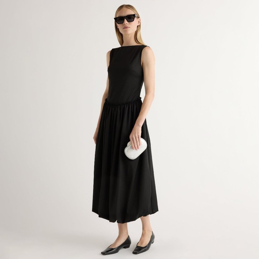 Modern Citizen Ambretta Drop-Waist Bubble Dress Size SBlack / S